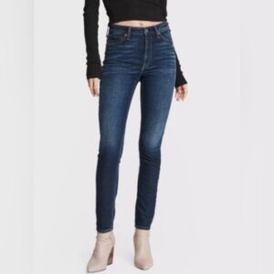 Rag & Bone Dark Blue Wash Nina High-Rise Skinny Jeans
